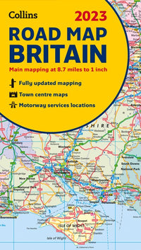 Collins Road Atlas – 2023 GB Map of Britain: Folded Road Map