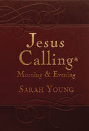 Jesus Calling Morning and Evening, Brown Leathersoft Hardcover, with Scripture References: Brown leathersoft hardcover, with Scripture references