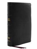 KJV Holy Bible, Giant Print Thinline Bible, Black Premier Goatskin Leather, Premier Collection, Red Letter, Comfort Print: King James Version : King James Version