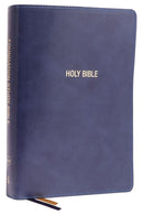 NKJV, Foundation Study Bible, Large Print, Leathersoft, Blue, Red Letter, Comfort Print: Holy Bible, New King James Version