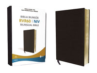 Reina Valera 1960/NIV, Bilingual Bible, Leather-Look, Black