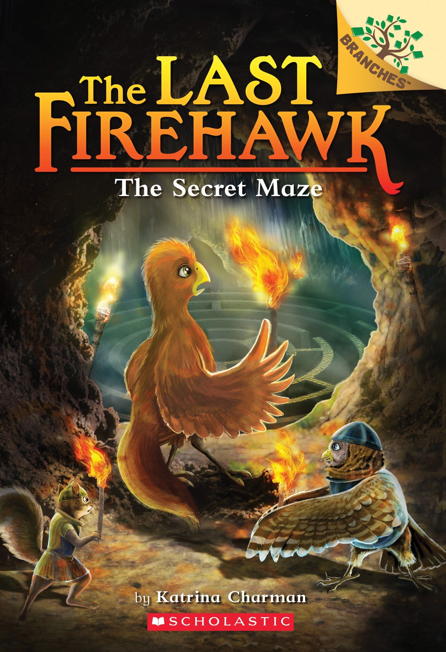 The Secret Maze: A Branches Book (The Last Firehawk #10)