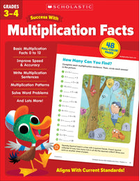 Scholastic Success with Multiplication Facts Grades 3-4 Workbook