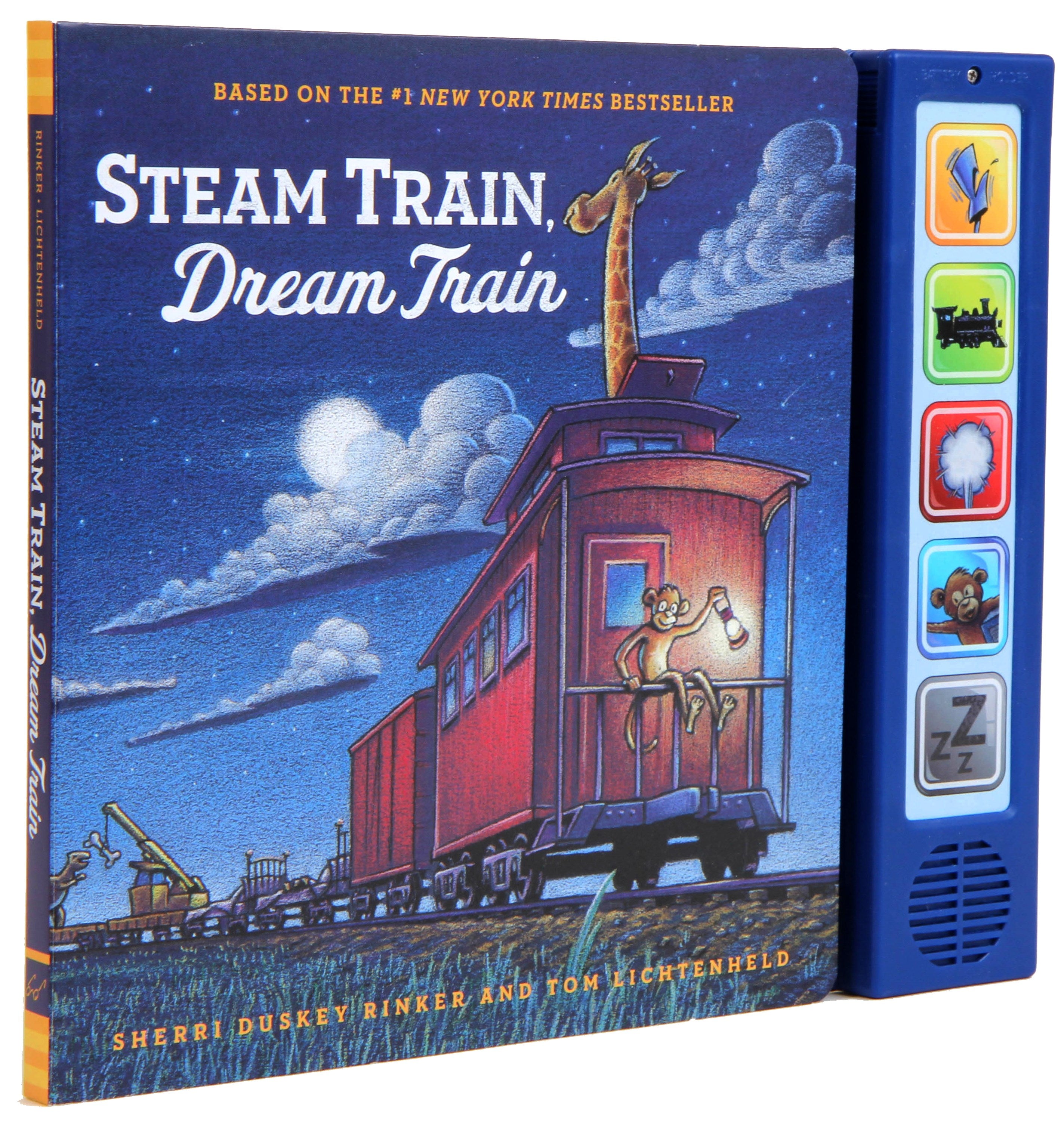 Steam Train Dream Train Sound Book: (Sound Books for Baby, Interactive Books, Train Books for Toddlers, Children's Bedtime Stories, Train Board Books)