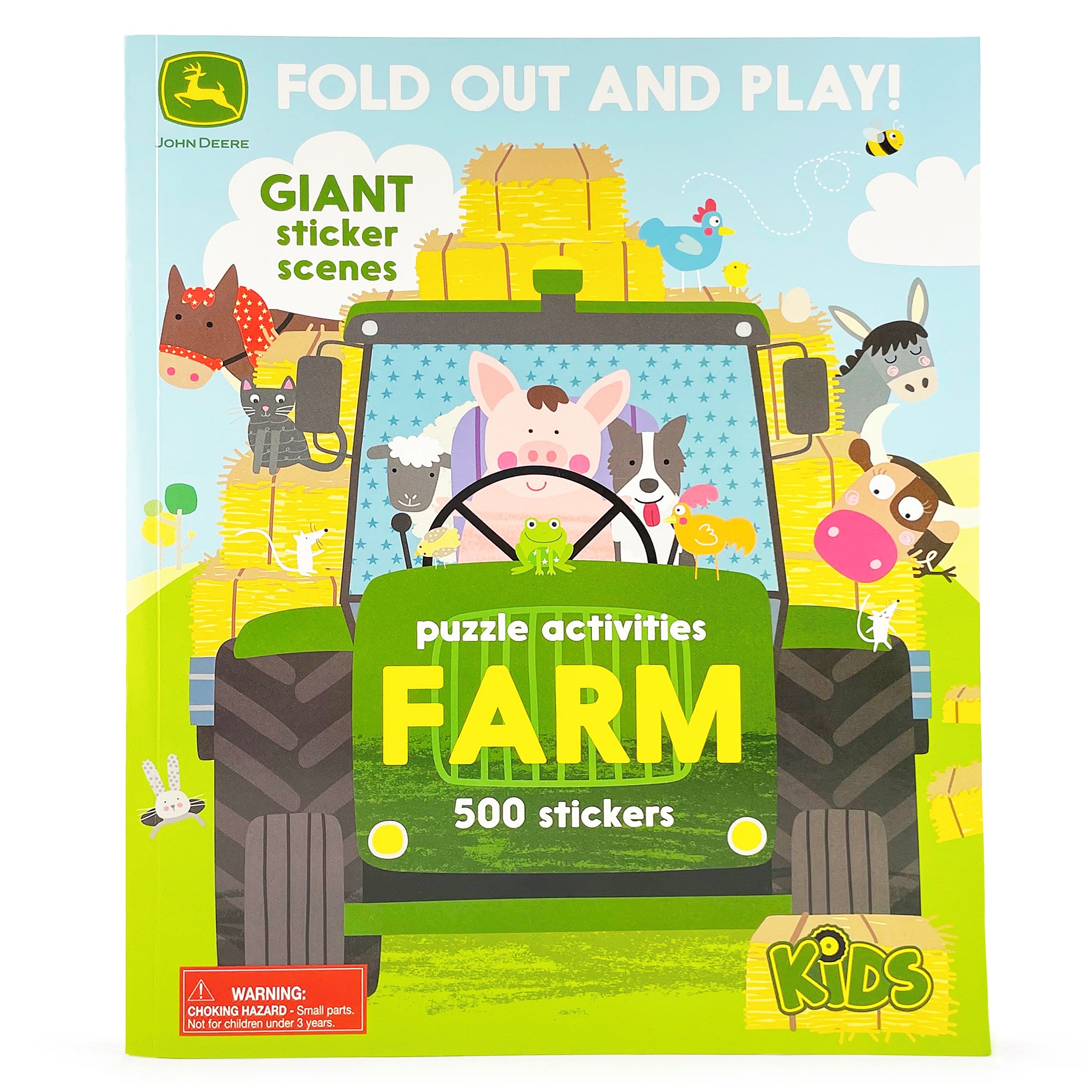 John Deere Kids Farm: 500 Stickers and Puzzle Activities : Fold Out and Play!