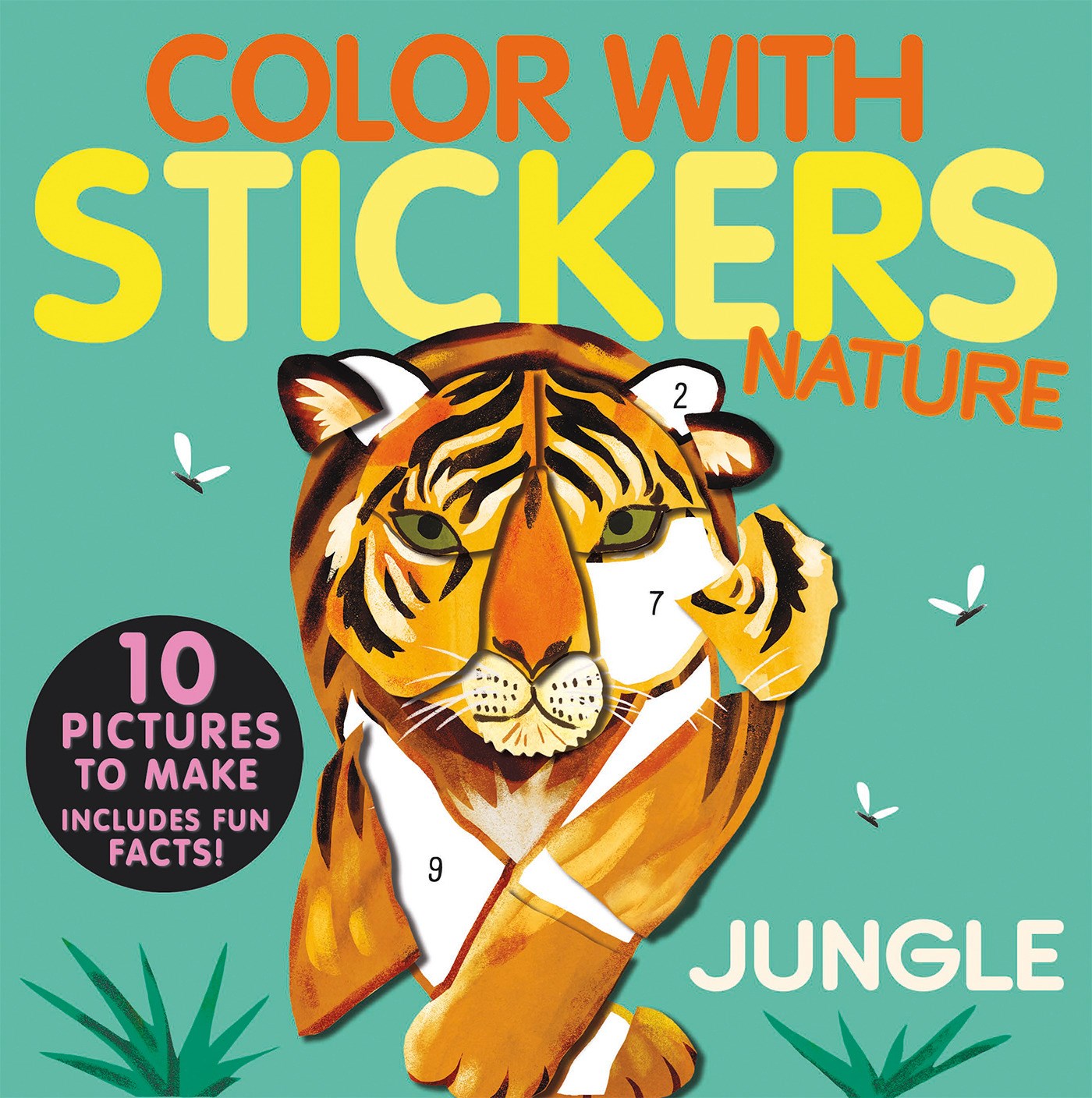 Color with Stickers: Jungle : Create 10 Pictures with Stickers!